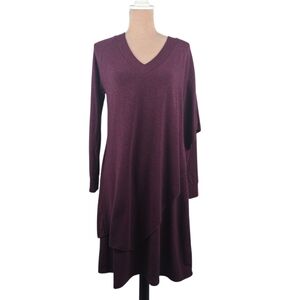 Soft Surroundings Marla Dress Plum Purple Size Small